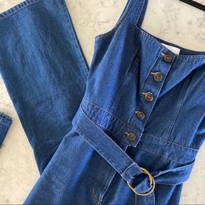 Isalis Denim Overall Jumpsuit Medium